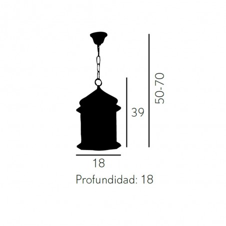 Ceiling Lantern Lamp Ambarina
