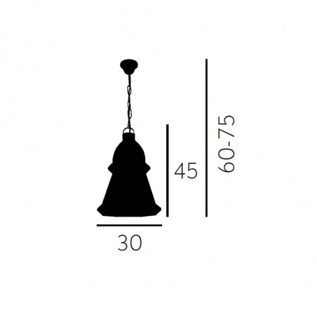 Farol colgante Ambarina