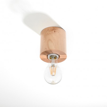 Flush Light Salgado Wood
