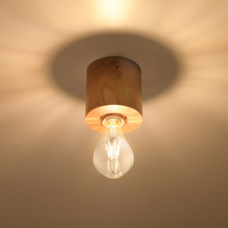 Flush Light Salgado Wood
