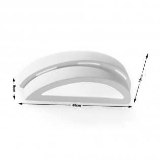 Aplique de pared de cerámica Helios