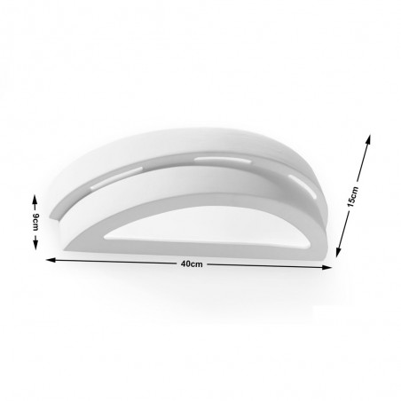 Aplique de pared de cerámica Helios