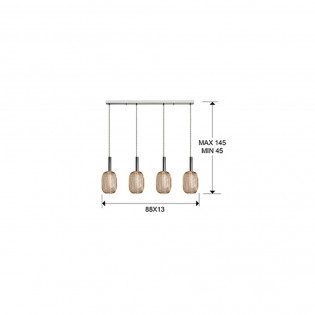 Regleta de techo LED Micrón (4x5W)