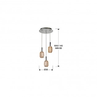 Cluster LED Pendant Lamp Micrón (3x5W)