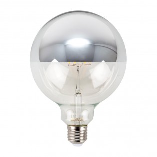 LED Bulb E27 Globe G125 Chrome (8W)