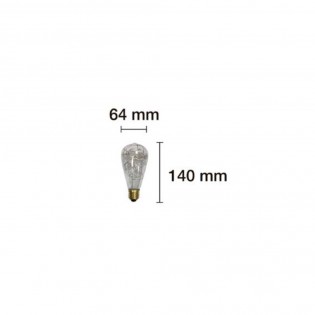 Bombilla edison con guirnalda led