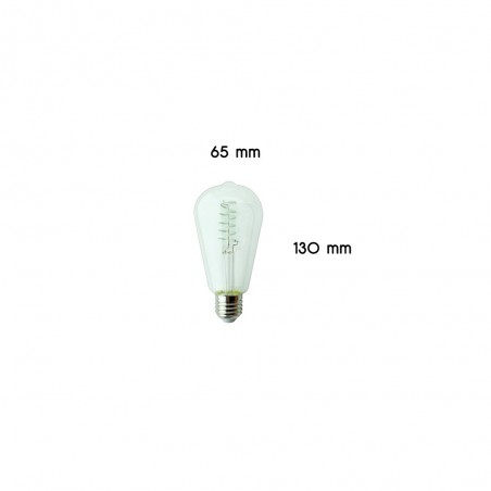LED E27 Bulb curly filament (4W)