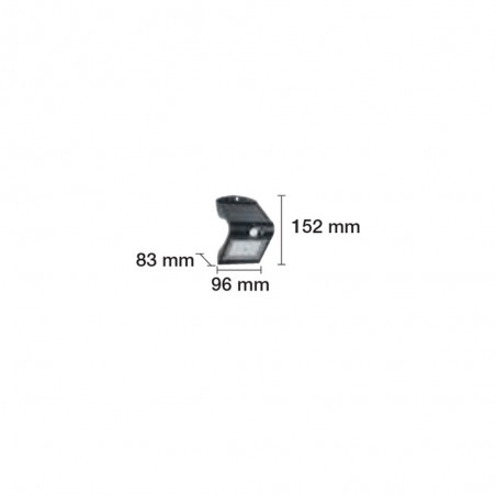 Aplique LED solar con sensor Lane (1,5W)