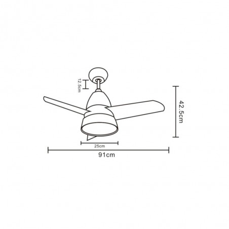 Ventilador de techo LED Bob (70W)