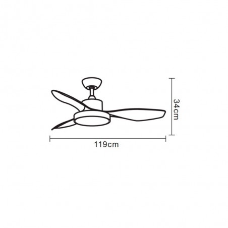 Ventilador de techo LED Sinte (24W)