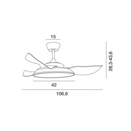 LED Ceiling Fan Lince (55W)