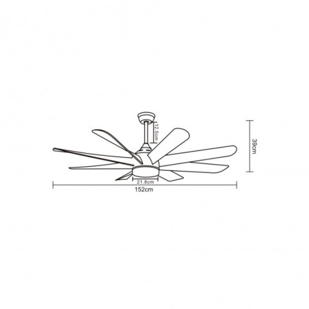 Ventilador de techo LED XXX (24W)