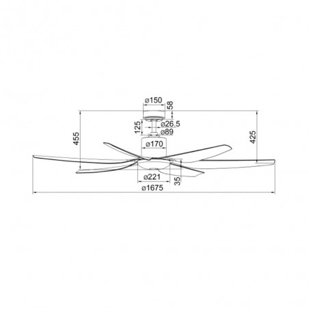 LED Ceiling Fan Boston (24W)