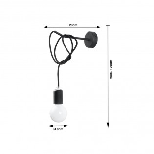 Aplique de pared Edison