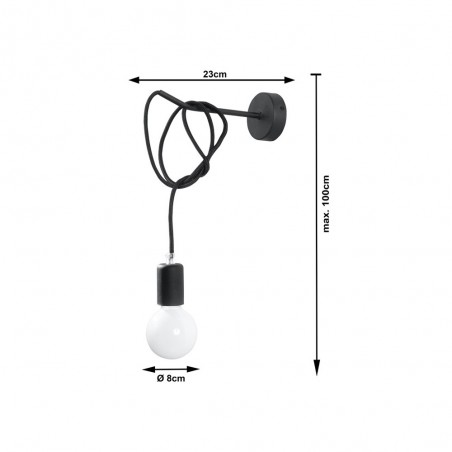 Aplique de pared Edison