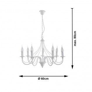 Lámpara de araña Minerwa II (7 luces)