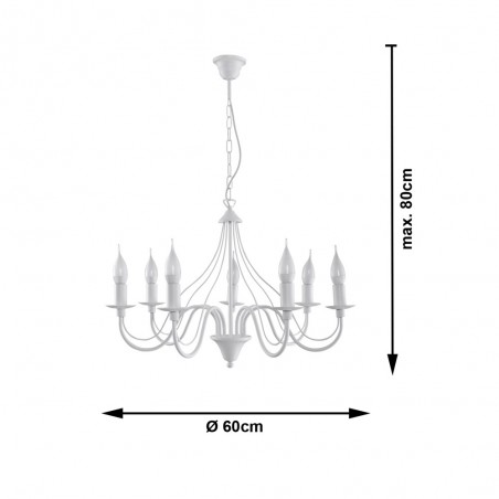 Lámpara de araña Minerwa II (7 luces)