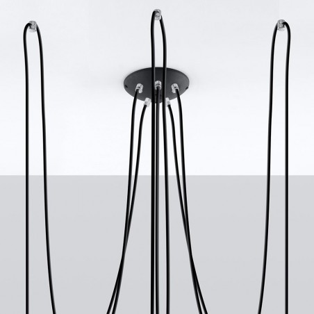 Lámpara colgante Edison (5 luces)