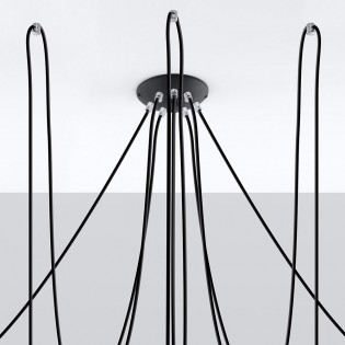 Lámpara colgante Edison (7 luces)