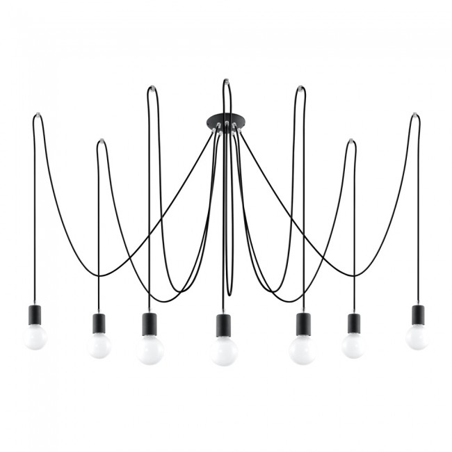 Lámpara colgante Edison (7 luces) Lámpara colgante Edison (7 luces)