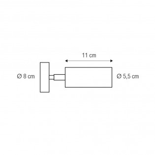 Aplique de pared orientable Kea