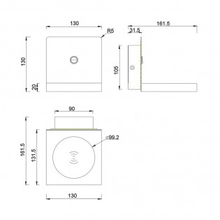 Aplique de pared LED Zanzibar (3W)