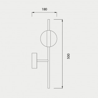 Aplique de pared LED Cuba (8W)
