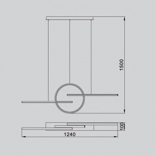 LED Pendant Lamp Kitesurf (50W)
