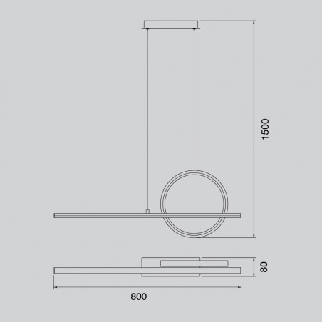 LED Pendant Lamp Kitesurf (30W)
