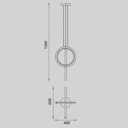 Lámpara colgante LED Kitesurf (48W)