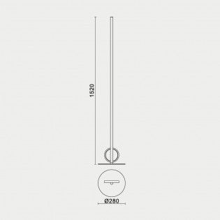 Lámpara de pie LED Kitesurf (24W)