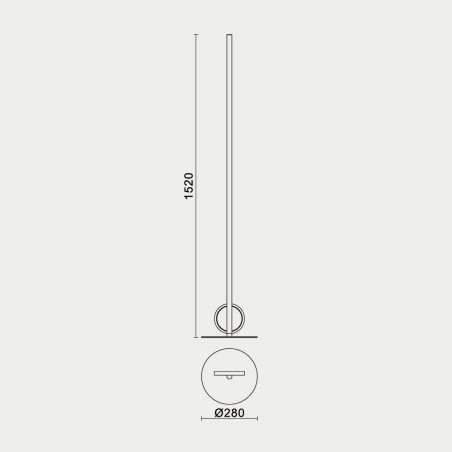Lámpara de pie LED Kitesurf (24W)