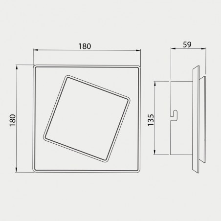 Aplique de pared LED Dakla (12W)
