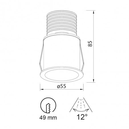 Empotrable de exterior LED Guincho (5W)
