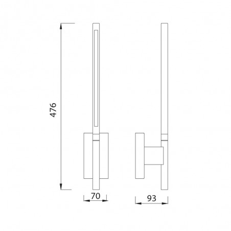 Aplique de pared LED Torch (6W)