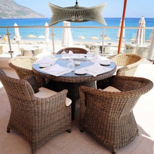 Lámpara colgante de exterior Polinesia