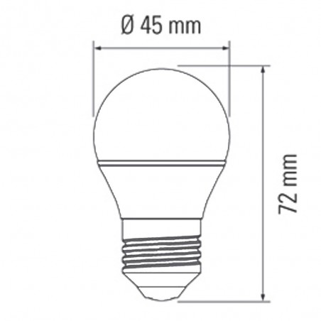 Bombilla LED EsfÃ©rica E27 (6W - 6000K)