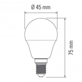 Bombilla LED EsfÃ©rica E14 (6W - 3000K)