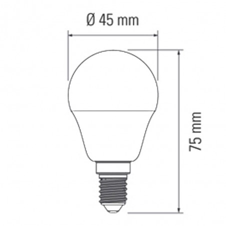 Bombilla LED EsfÃ©rica E14 (6W - 3000K)