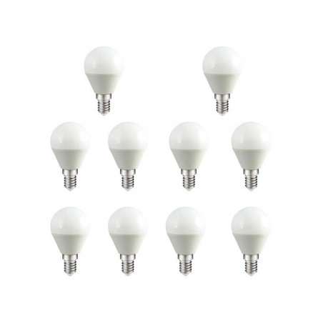 Pack 10 Bombillas LED EsfÃ©rica E14 (4W - 4200K)
