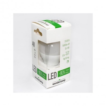 Pack 10 Bombillas LED EsfÃ©rica E27 (4W - 4200K)