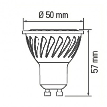 Bombilla LED GU10 (7W - 3000K)