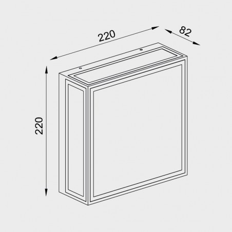 Plafón de techo LED para exteriores Bachelor (14W)