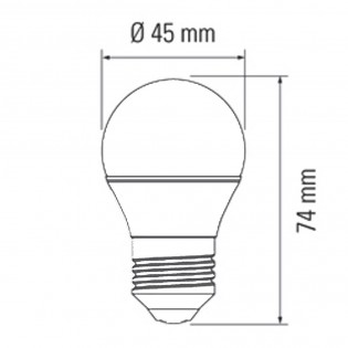 Bombilla LED EsfÃ©rica E27 (5.2W - 6000K)