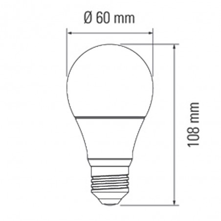 Bombilla LED Alta intensidad E27 (10W - 4000K)