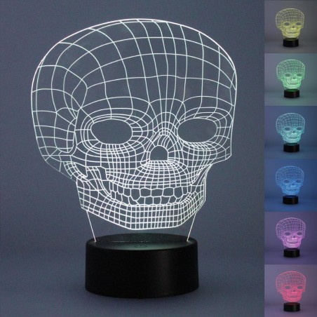Night Light 3D LED Skull (2.5W)