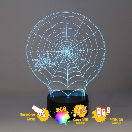 Night Light 3D LED Spiderweb (2.5W)