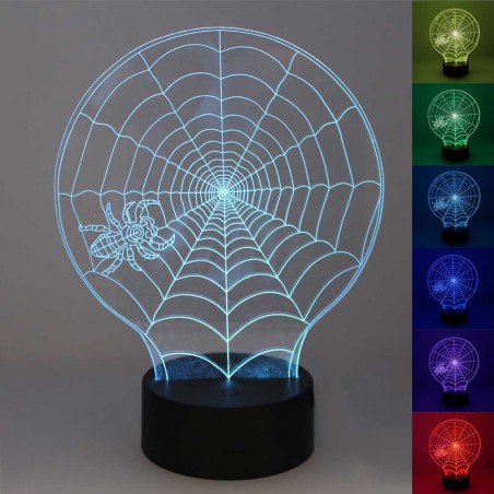 Night Light 3D LED Spiderweb (2.5W)