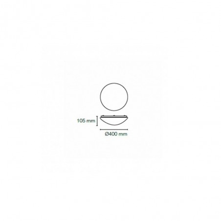 Difusor para plafón LED Sever 42W (40 cm.)