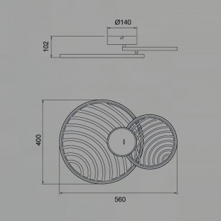 Aplique LED Collage (30W)